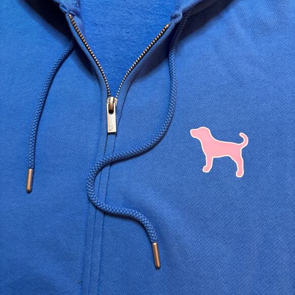 Victoria’s Secret PINK Limited Edition Blue Charge Throwback Logo Full Zip - MD - Picture 5 of 7